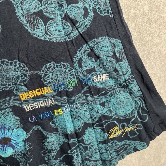 Designual Dress XL Multi Color Mandala Fit Flare Artsy Bohemian La Vida Es Chula - Picture 2 of 16